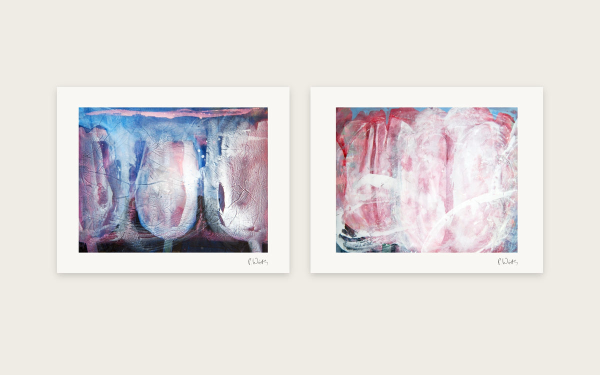 Forms in Light by Peter Wirth, a set of 2 prints shown side by side