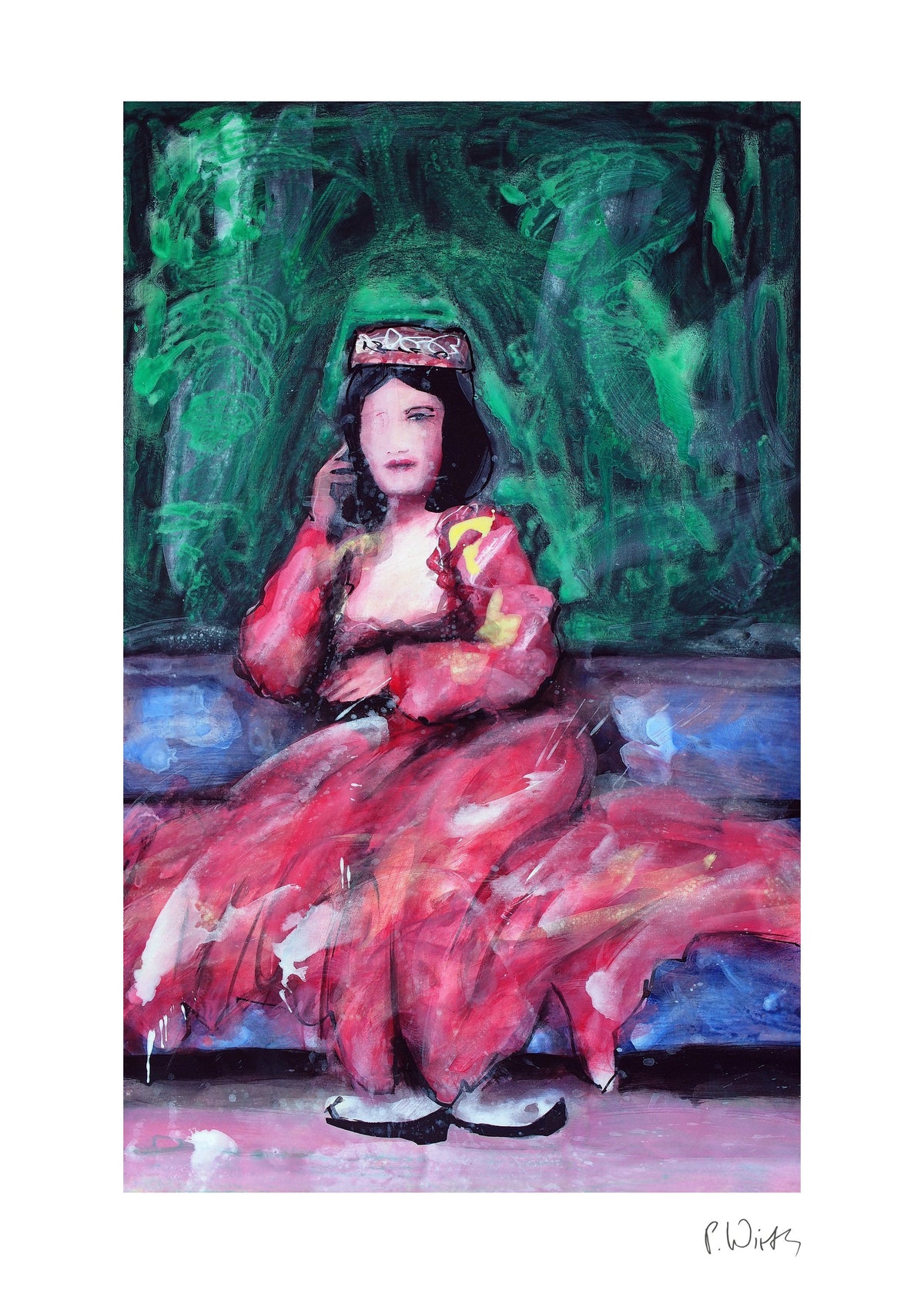 Madame Ali-Bey — fine art print after Peter Wirth, sheet with white border and signature