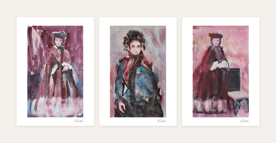 Burgundy · Three