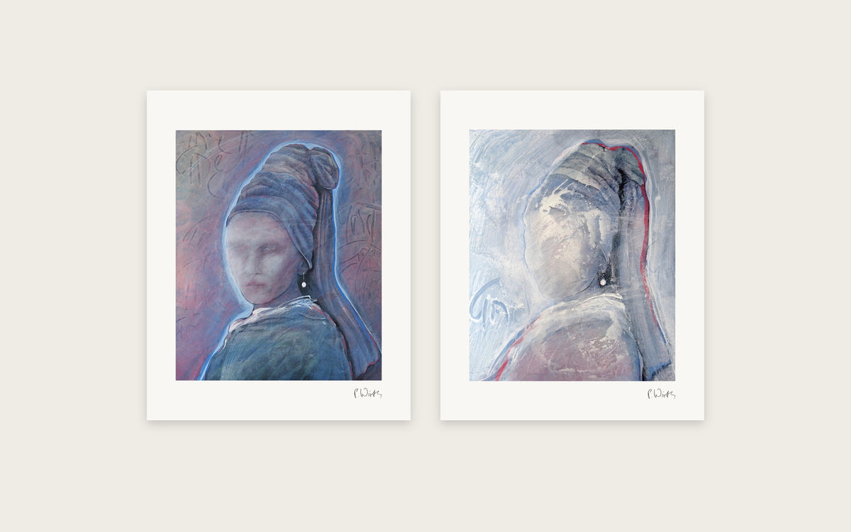 Echoes of the Pearl by Peter Wirth, a set of 2 prints shown side by side