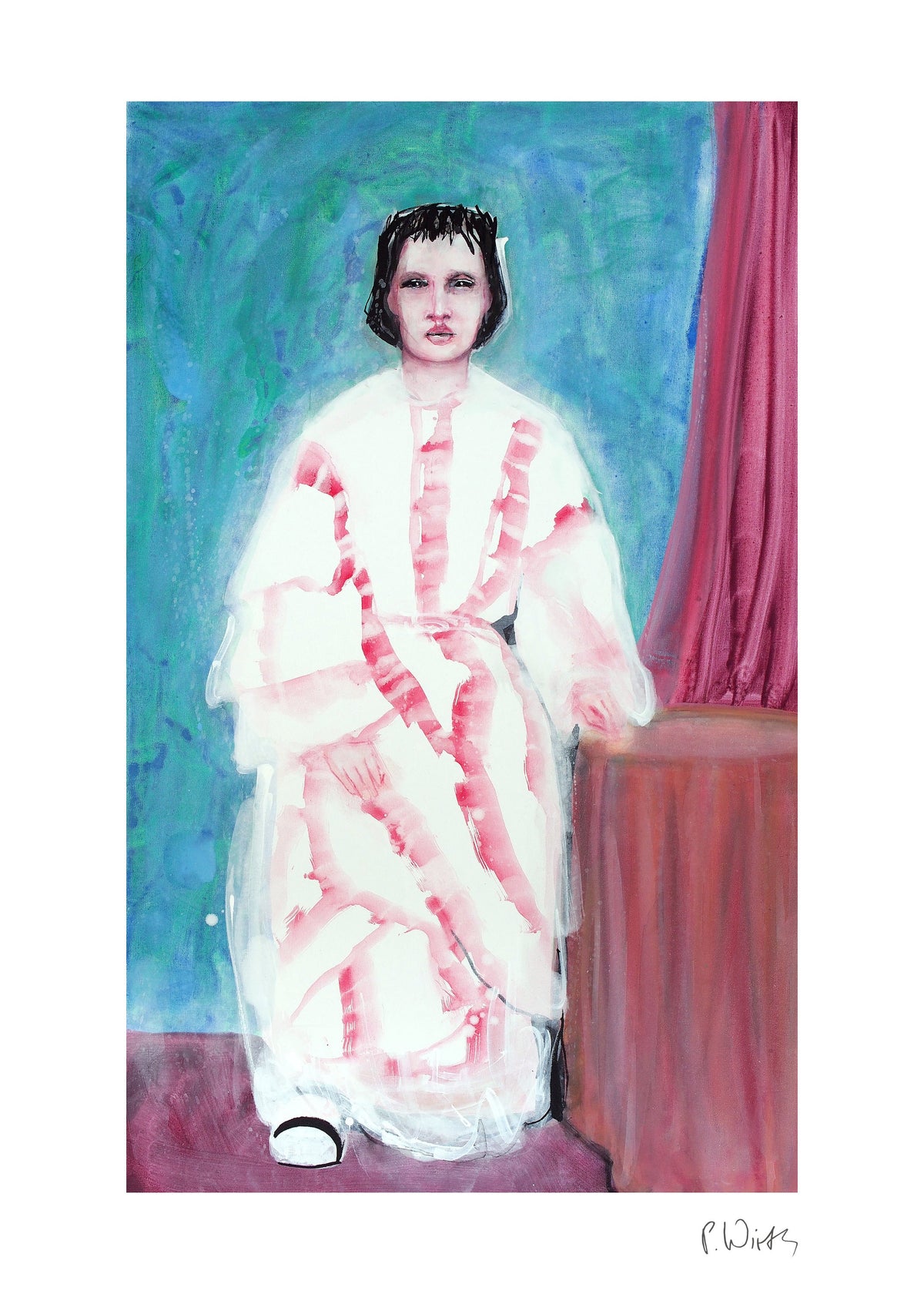 Madame Agarian — fine art print after Peter Wirth, sheet with white border and signature