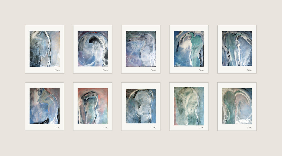 Egyptian Guardians · Ten by Peter Wirth, the hanging of 10 sheets