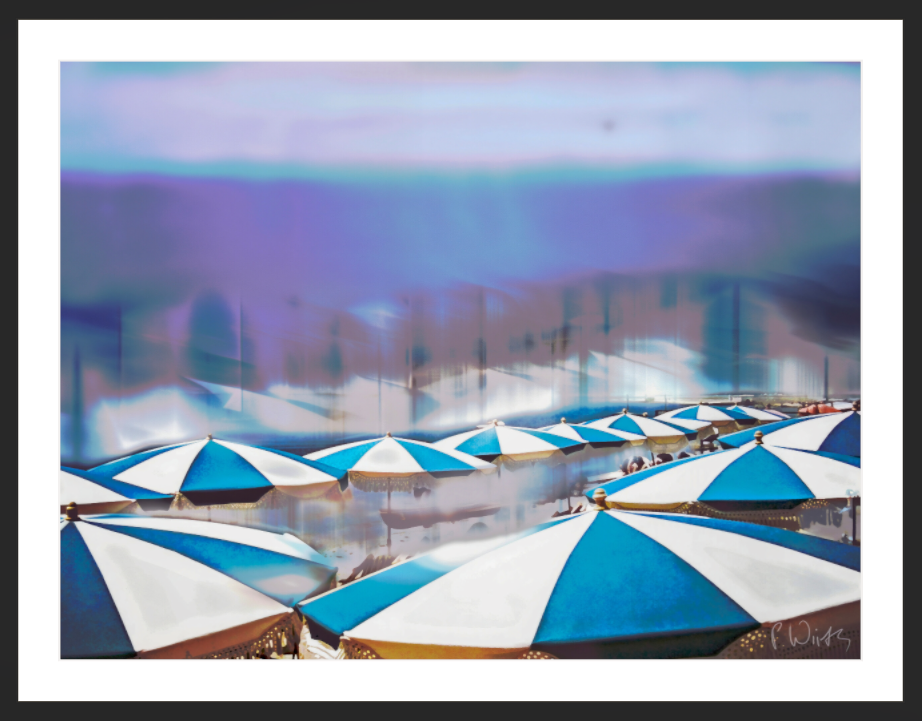 Beach Umbrellas, Nice by Peter Wirth — Fine Art Print
