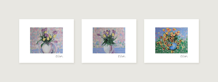 Tulpen in der Vase · Drei