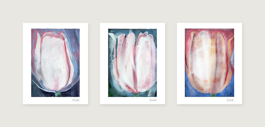 Tulpen aus der Nähe · Drei